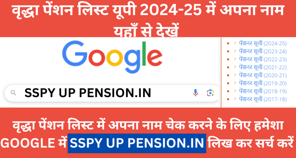 Vridha Pension List UP 2024-25 Check